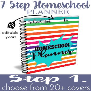 Two Unique Editable Homeschool Planner Covers!