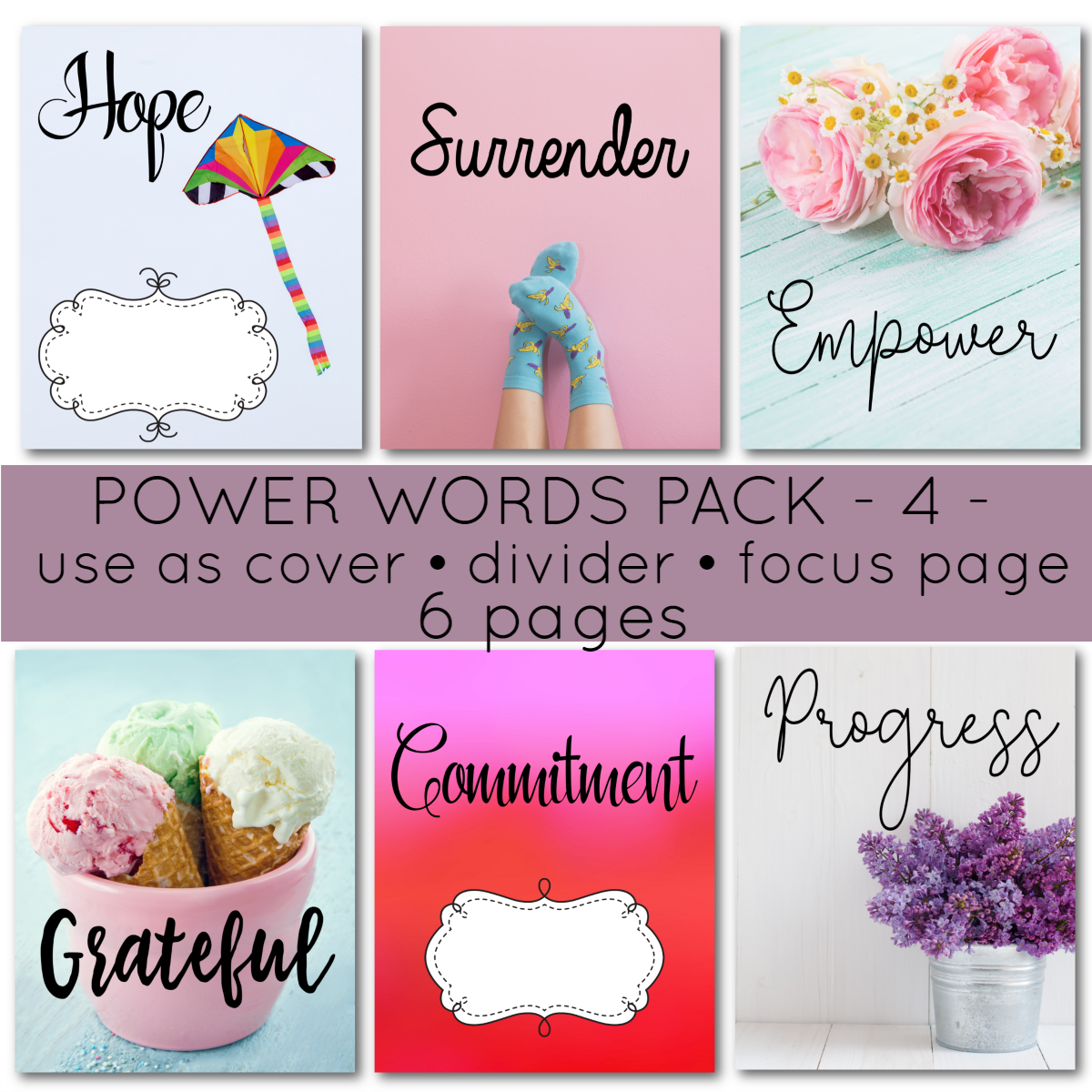 There is no denying power of words to harness your thoughts. Now, put them in your homeschool planner. You’ll love these 6 pages of high quality images along with classical fonts for your 7 Step Homeschool Planner.
