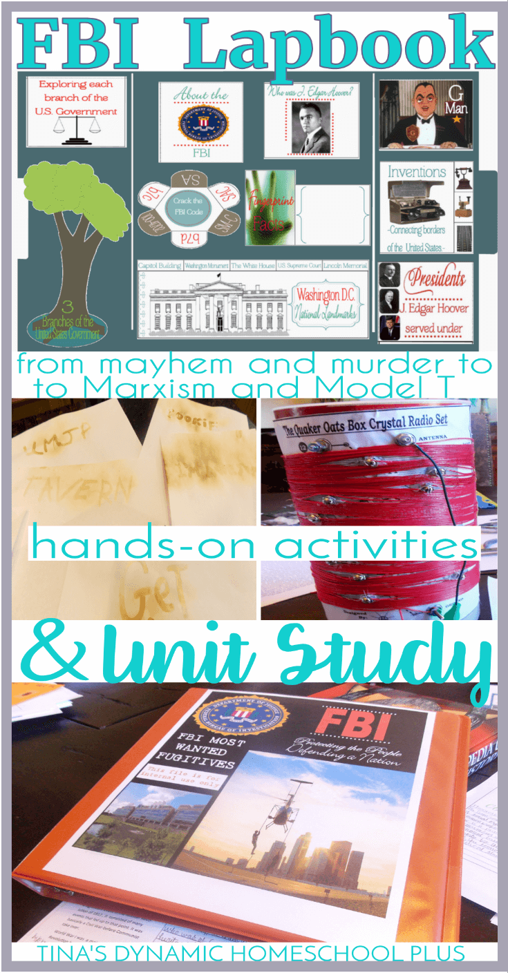 Are you looking to study modern American history? You'll love this AWESOME free FBI Lapbook and Unit Study | Tina's Dynamic Homeschool Plus