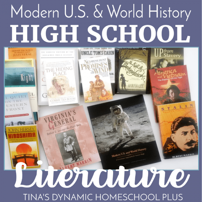 Modern U.S. and World History High School Literature