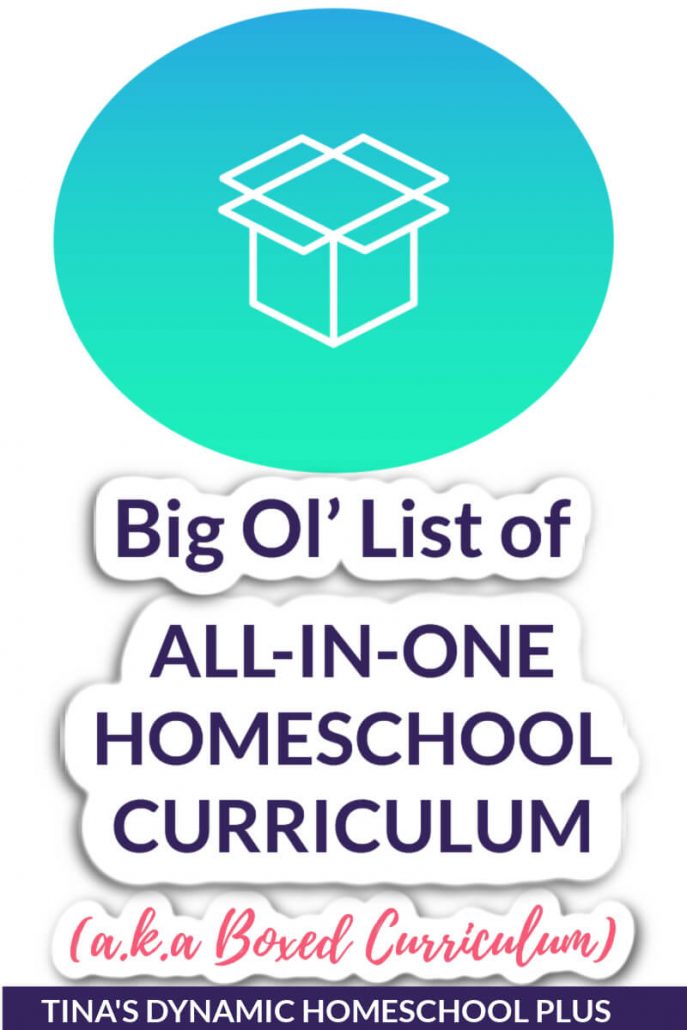 Big Ol' List of All-In-One Homeschool Curriculum (a.k.a Boxed)