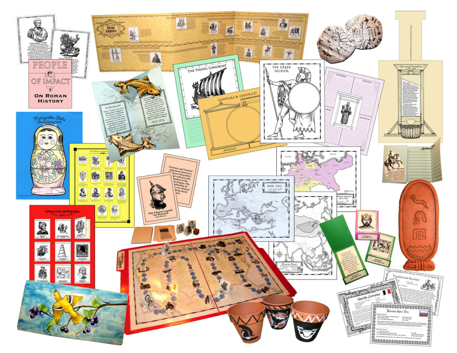 Amazing Hands-on History Activities for 14 Ancient Empires (free notebook cover too)