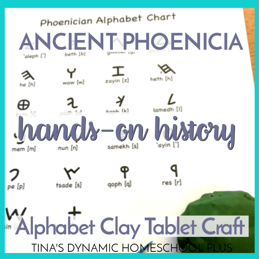 Hands-on Ancient Phoenicia: Alphabet Clay Tablet Craft. Your kids will love this easy hands-on history craft if you’re looking to study the Ancient Phoenicians. CLICK HERE!
