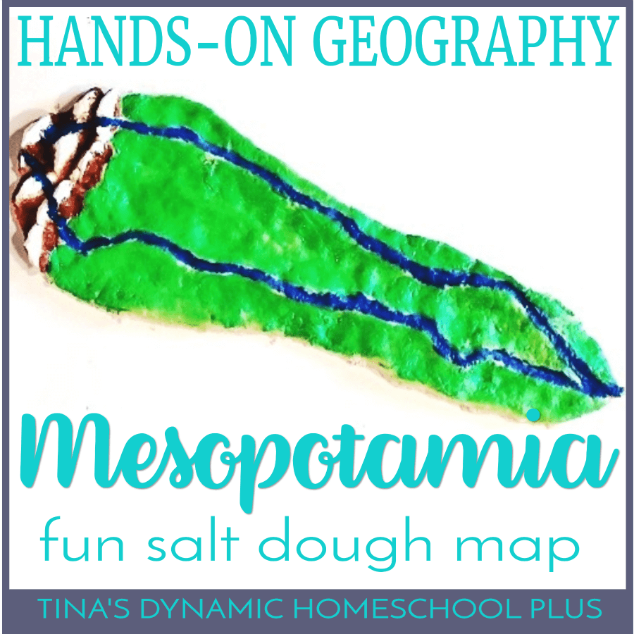 Hands-on Geography Mesopotamia: Fun Salt Dough Map. Studying Ancient Civilizations doesn’t have to be boring. Your kids will love this EASY hands-on geography. CLICK HERE to create a Mesopotamia salt dough map!