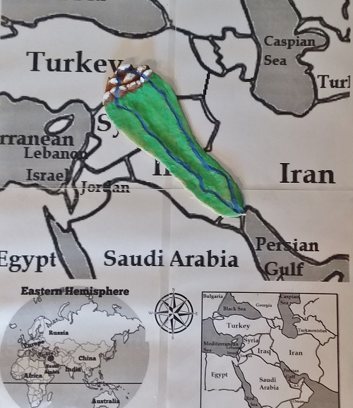 Hands-on Geography Mesopotamia: Fun Salt Dough Map