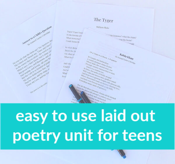Online Homeschool High School Poetry (No Teaching Involved)