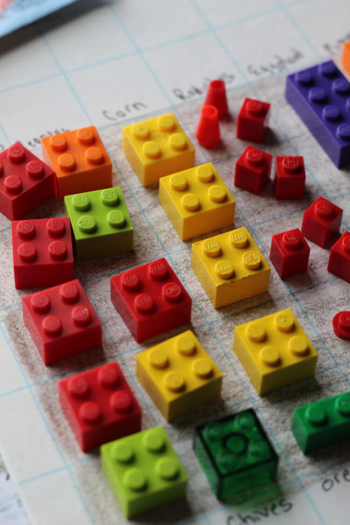 6 LEGO GRAPH ROWS How to Garden Plan With Kids Using LEGO