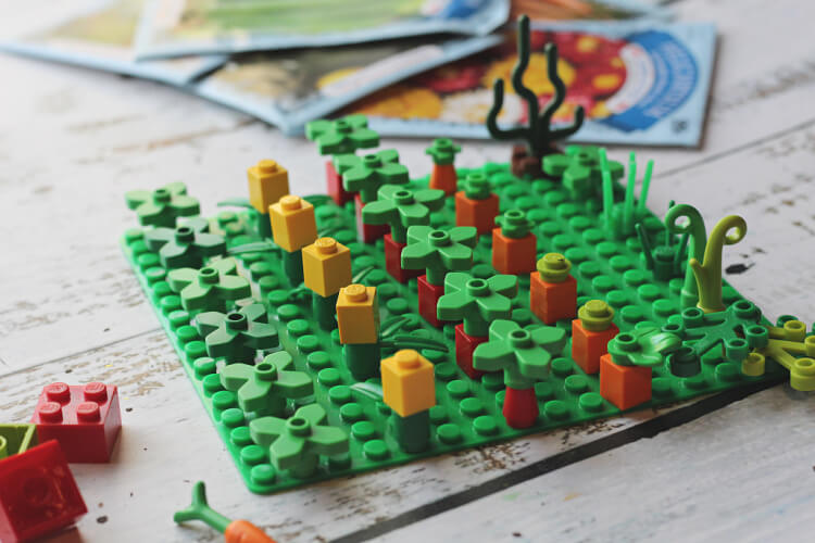 7 LEGO GARDEN FINAL How to Garden Plan With Kids Using LEGO
