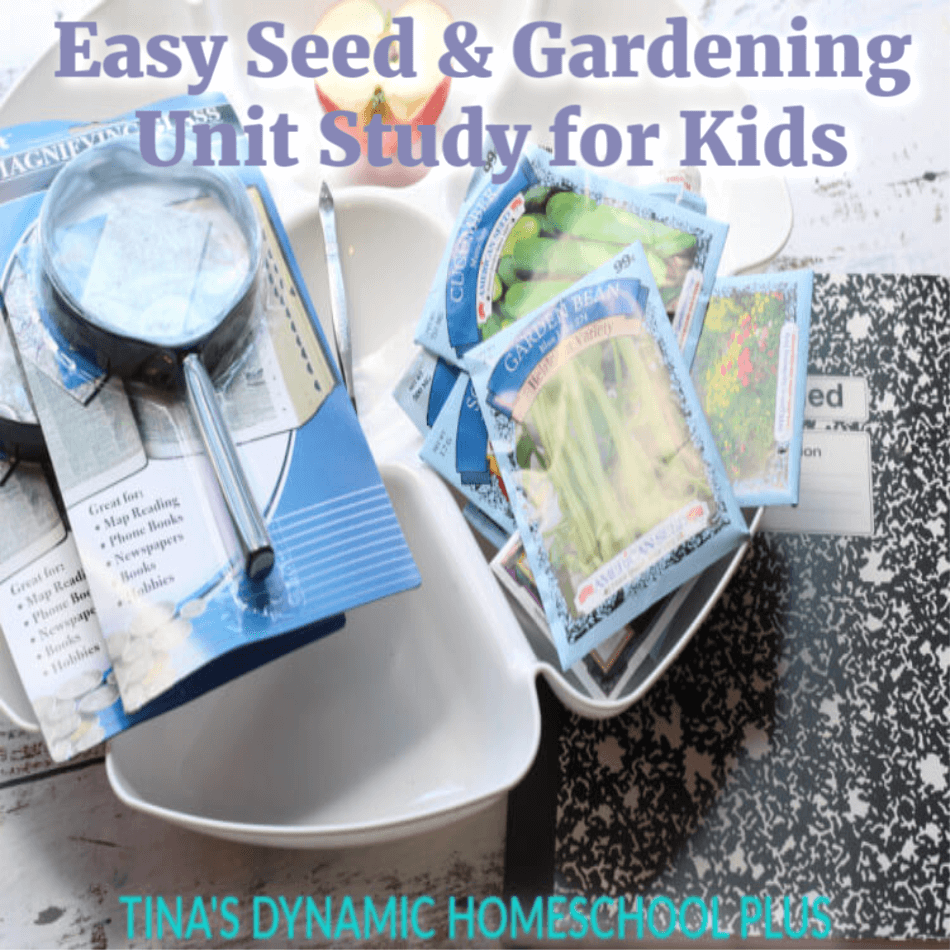 Easy Seed and Gardening Unit Study for Kids (Middle - Upper Elementary). You'll love these tips for an easy gardening unit study! Click here to grab them!