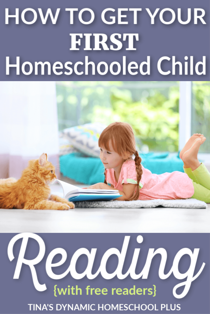How to Get Your First Homeschooled Child Reading. CLICK here to grab these AWESOME tips from a seasoned veteran and grab free phonics readers too.
