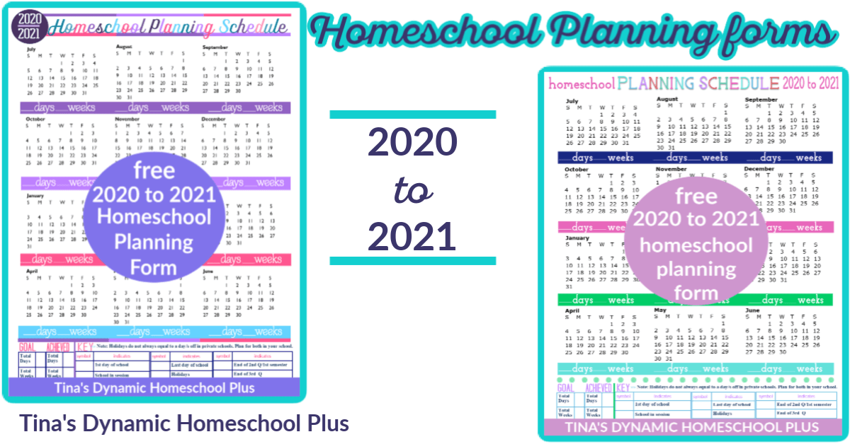 Free BEST Homeschool Planning Pages 2020 to 2021