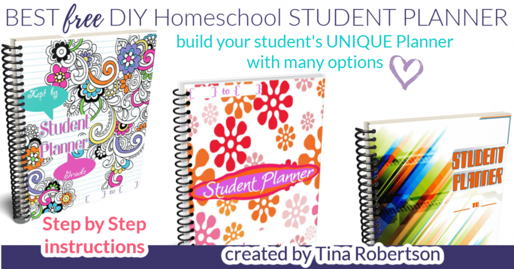 Creative and DIY Free Homeschool Student Planner for Time Management