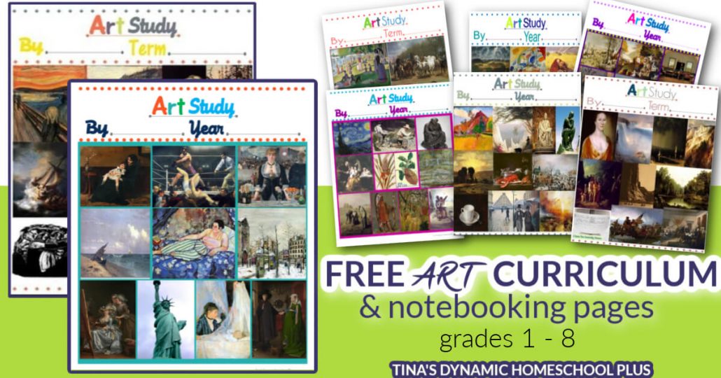 Free Art Curriculum - Grades 1 -8 (Notebooking Pages)