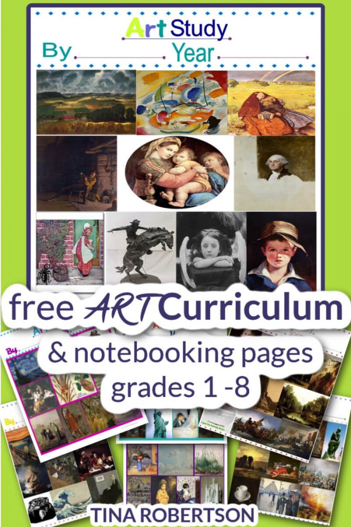 Free Art Curriculum - Grades 1 -8 (Notebooking Pages)