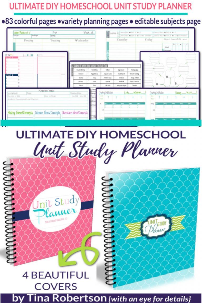 The Ultimate And Beautiful DIY Homeschool Unit Study Planner