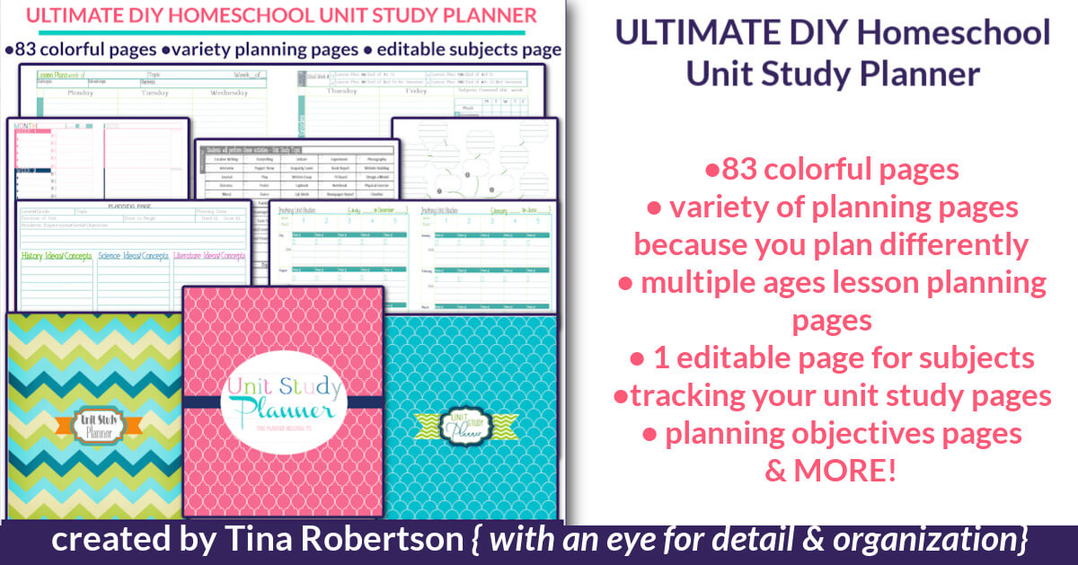 The Ultimate and Beautiful DIY Homeschool Unit Study Planner