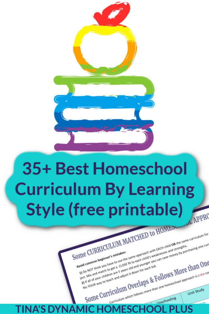 35+ Best Homeschool Curriculum By Learning Style (free printable)