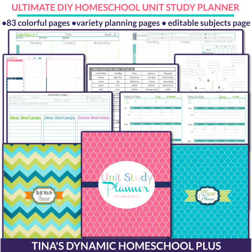 The Ultimate and Beautiful DIY Homeschool Unit Study Planner