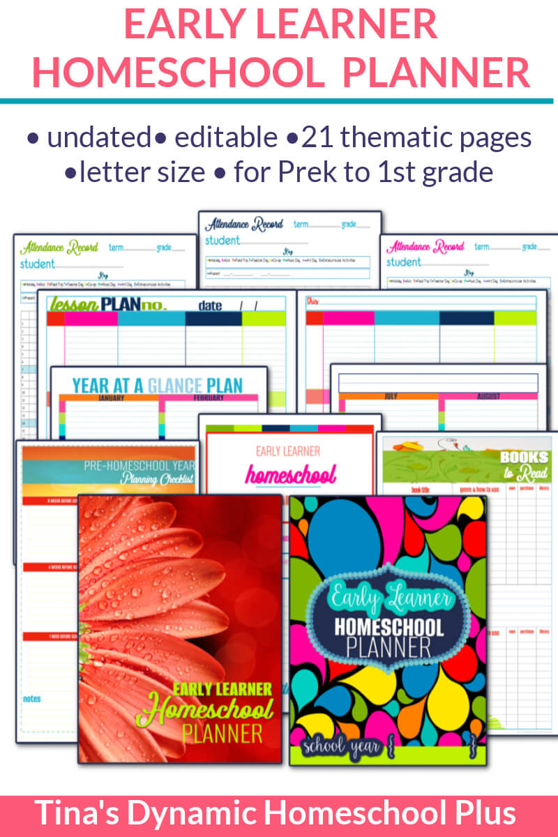 Beautiful and Flexible Preschool Homeschool Planner