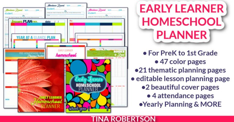 A Unique Flexible and Beautiful Preschool Homeschool Planner