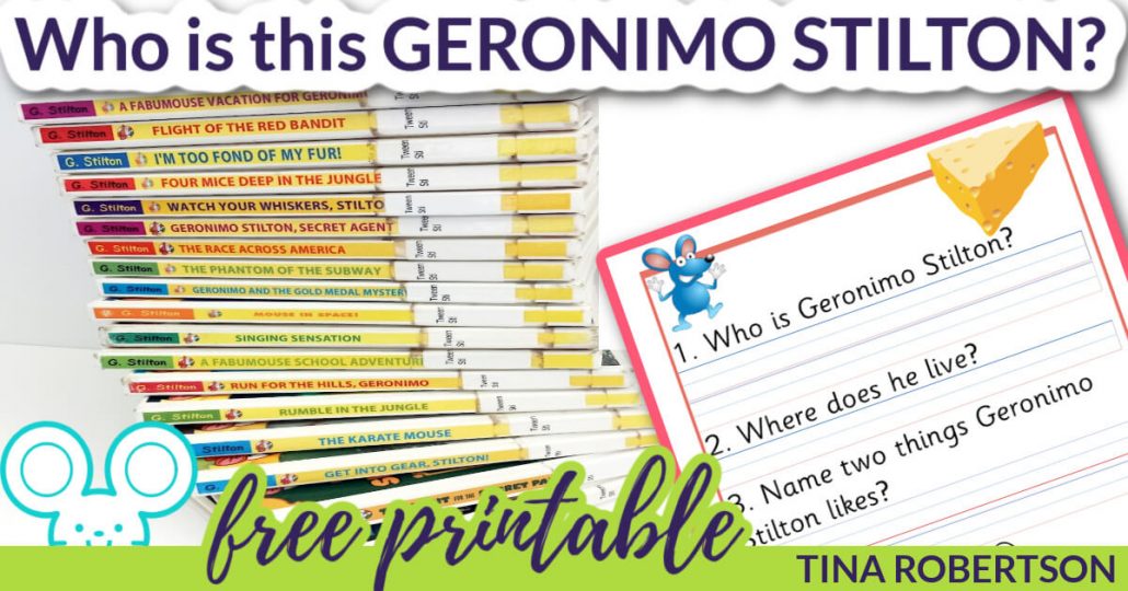 Easy and Fun Who Is Geronimo Stilton Rodent Notebooking Page