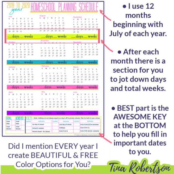 How A Homeschool Planning Calendar Is Superior To A Regular Calendar Example Of How To Use By Tina Robertson  700x700 