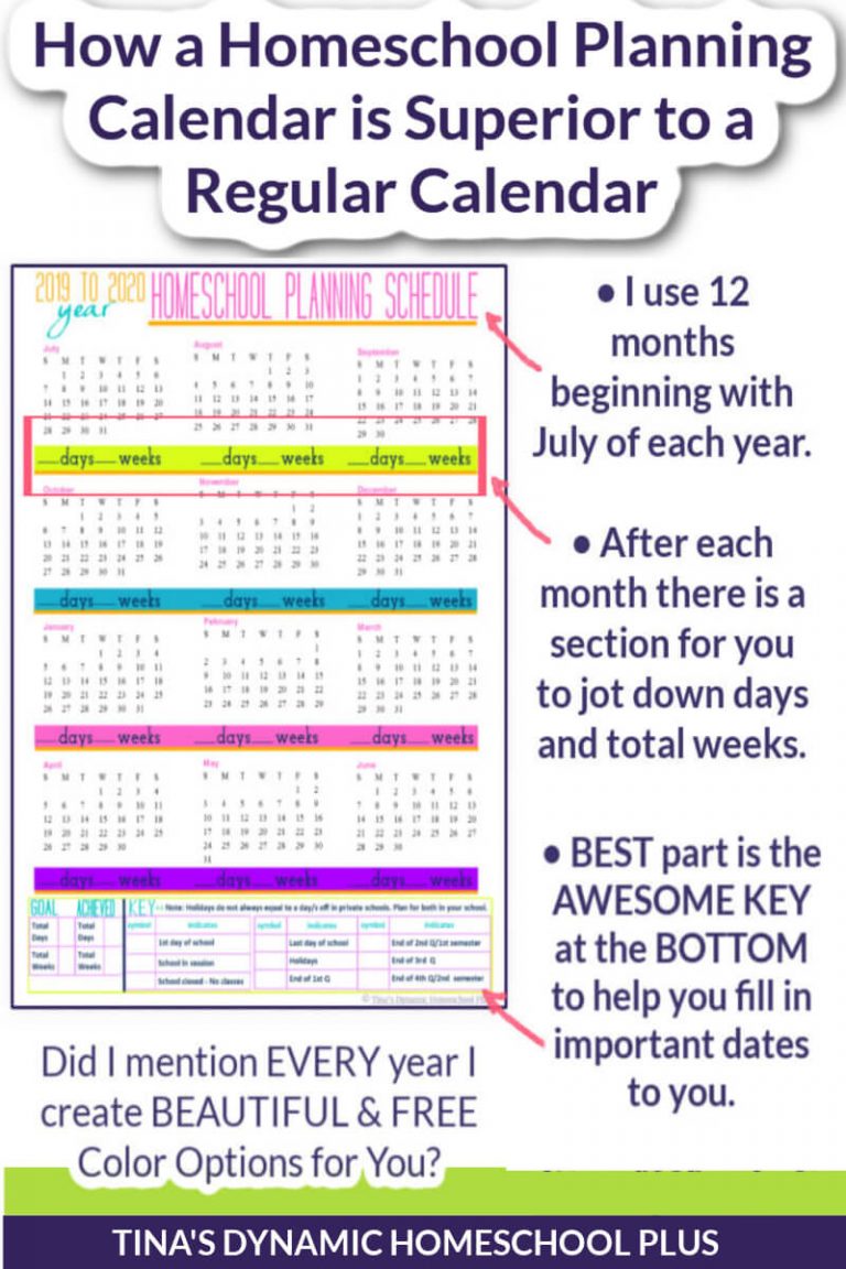 School Year 20242025 Homeschool Planning Schedule Sky Color Beautiful Form