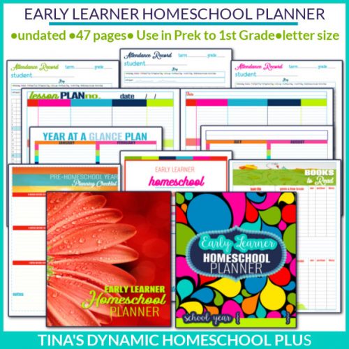 Beautiful and Flexible Early Learner Homeschool Planner