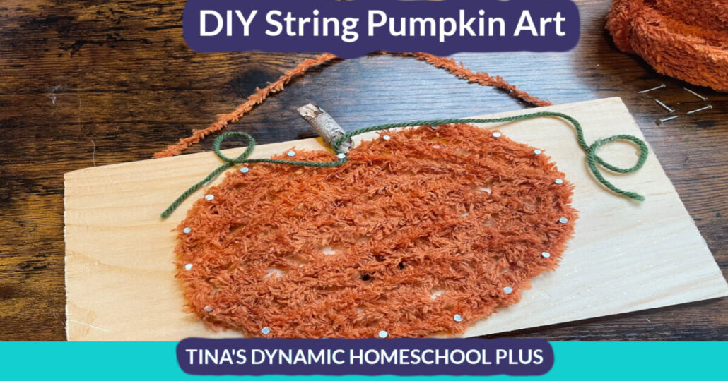 Easy Fall Crafts for Middle School: DIY String Pumpkin Art