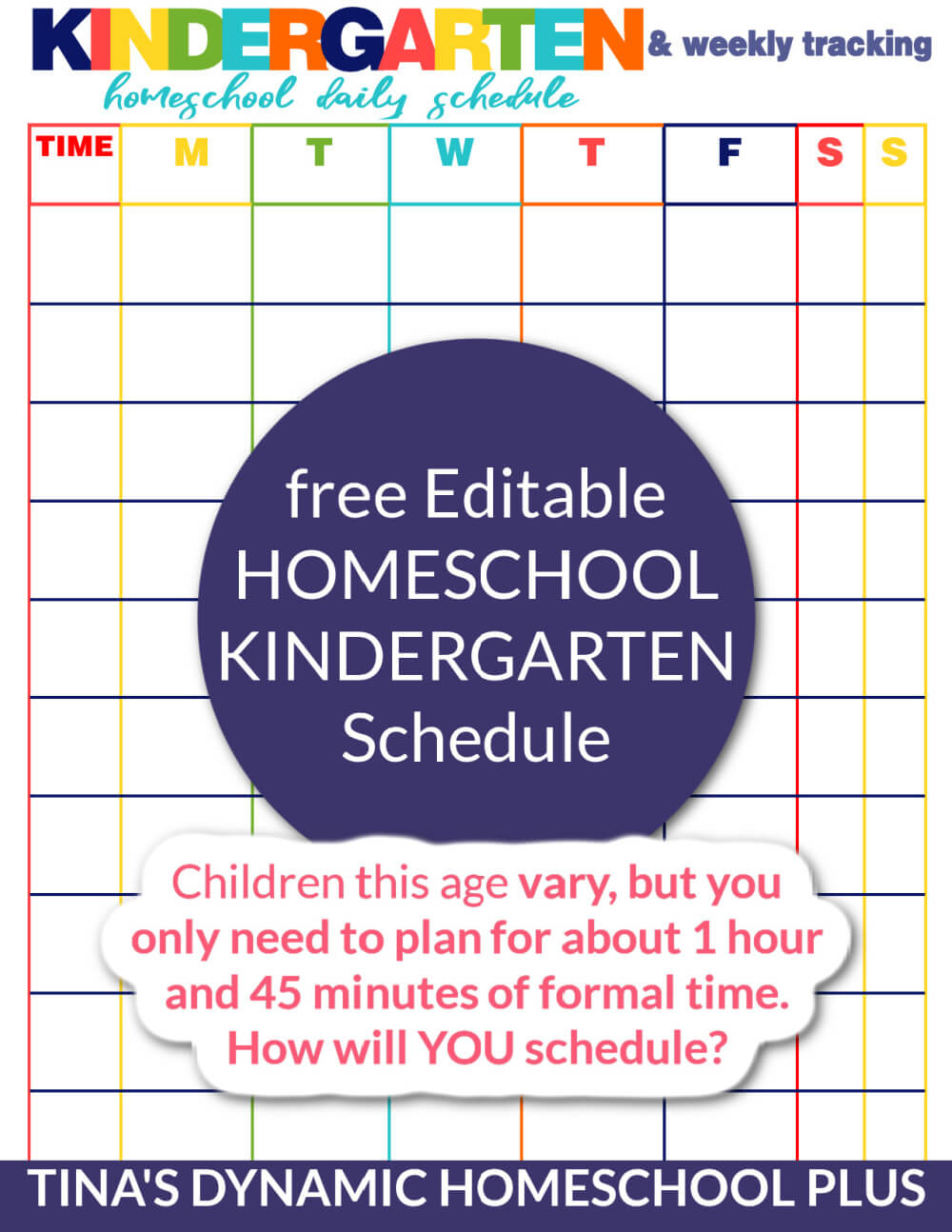 How to Create the Best Homeschool Schedule for Kindergarten