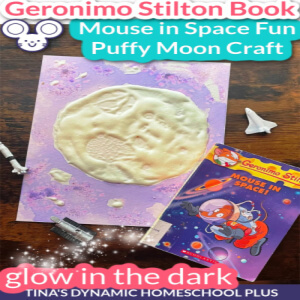 Glow In The Dark Puffy Paint Moon Craft - Little Bins for Little Hands