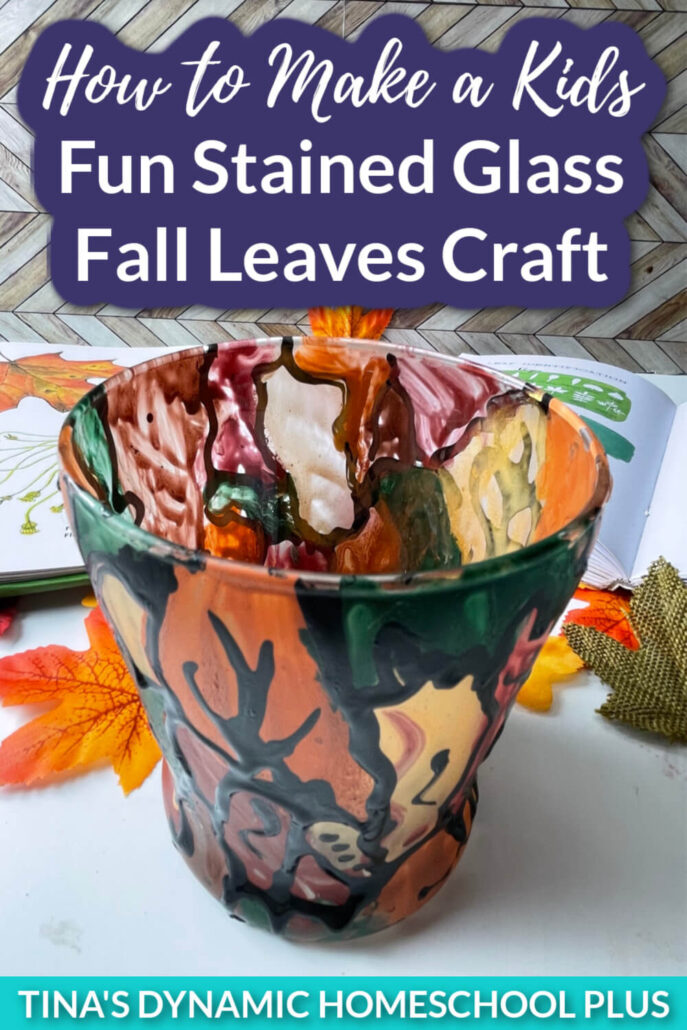 How to Make a Kids Fun Stained Glass Fall Leaves Craft