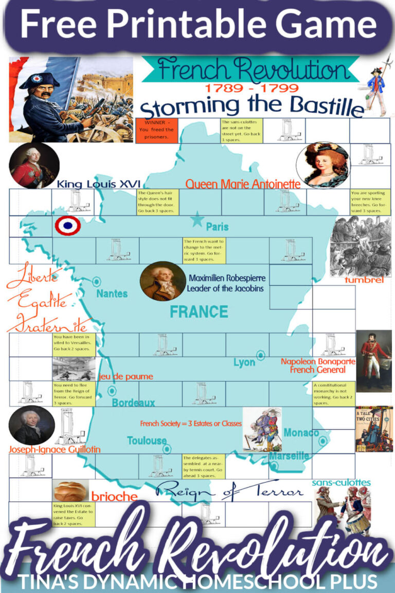 Unit Study: French Revolution + Free Storming the Bastille Game