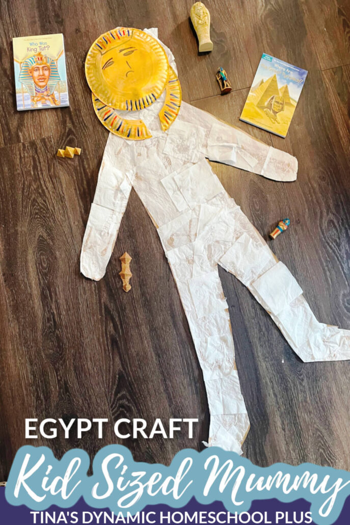 Egypt Crafts For Kindergarten Create a Fun Kid Sized Mummy