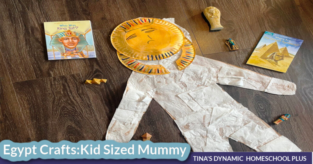 Egypt Crafts For Kindergarten Create a Fun Kid Sized Mummy