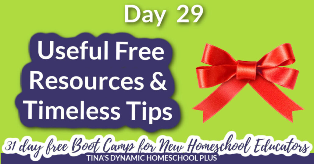 Day 29 Free Useful Resources and Homeschooling Tips for Beginners And New Homeschooler Free Bootcamp