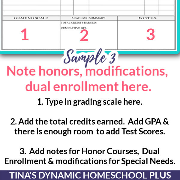 How to Make A Homeschool High School Transcript & Middle School (Free Editable Form)
