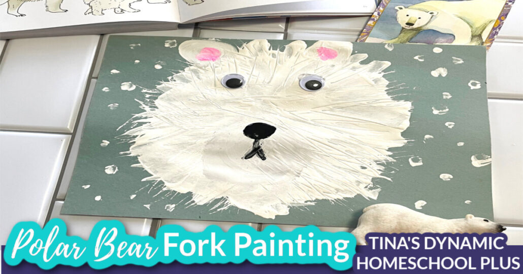 Kindergarten Crafts for Winter An Easy and Fun Polar Bear Fork Painting