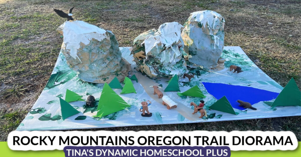 Rocky Mountains Oregon Trail Fun Large Diorama Craft for Kids