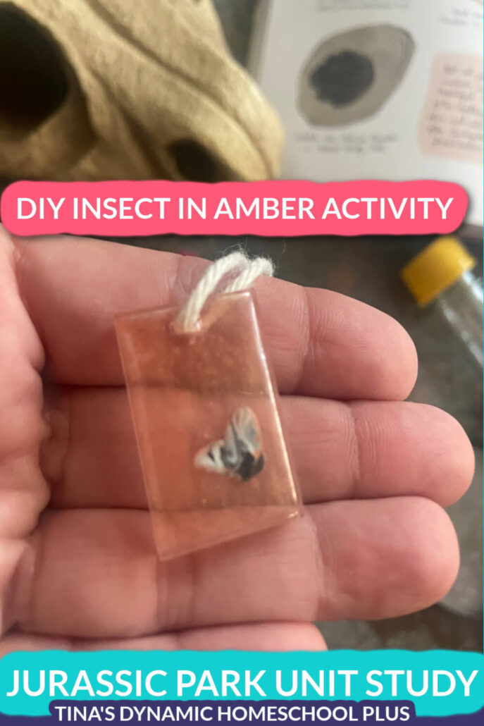 Science Fiction for Middle School Fun Jurassic Park Quick Unit Study (DIY Insect in Amber)