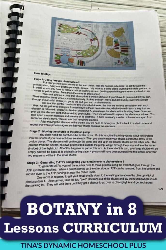 Botany Homeschool Curriculum Review of Botany in 8 Lessons Grades 4-8