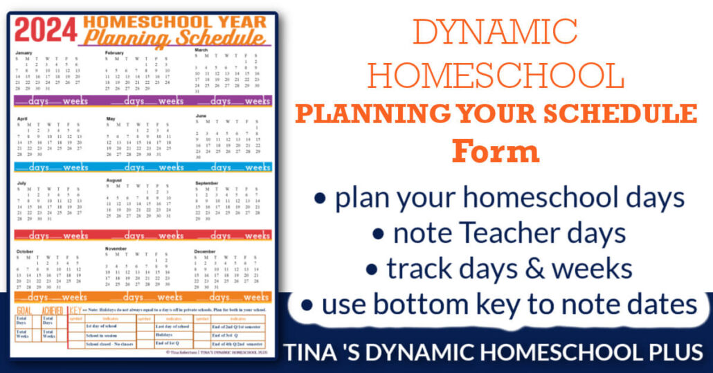 Year 2024 Homeschool Planning Schedule Beautiful Form By Tina Robertson 1030x539 
