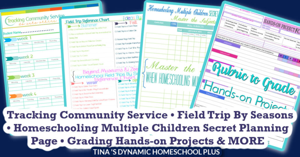 11 Free And Colorful Homeschool Teacher Planner Forms