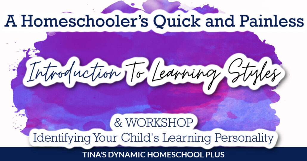 A Homeschooler’s Quick and Painless Introduction To Learning Styles