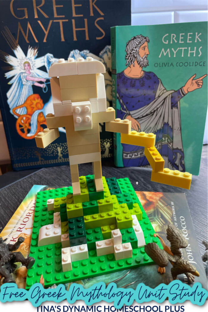 Free Greek Mythology Unit Study and Greek Lapbook & Fun Hands on LEGO Zeus