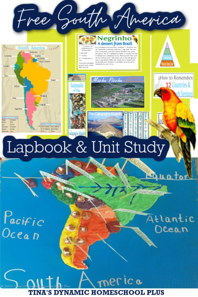 Free South America Printable Lapbook and Fun Hands-on Unit Study Ideas