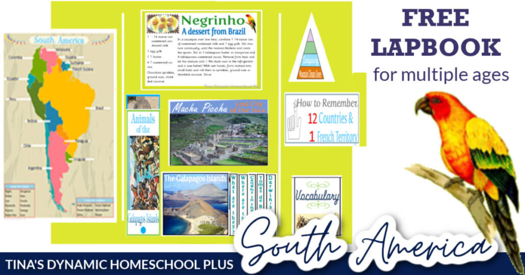 South America Unit Study– Colorful Free Printable Map