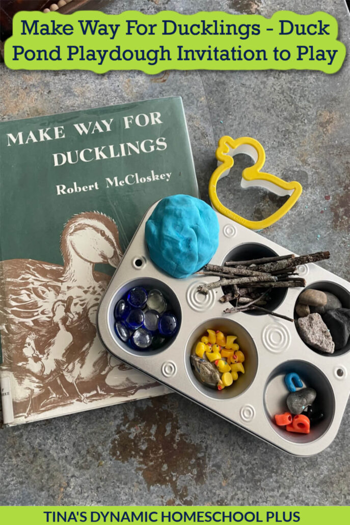 Make Way For Ducklings Fun Duck Pond Playdough Invitation to Play