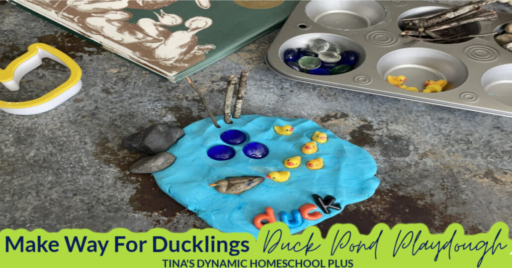 Make Way For Ducklings Fun Duck Pond Playdough Invitation to Play