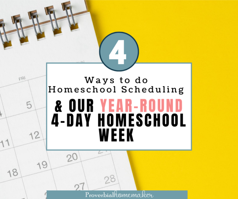 Homeschooling Schedules That Work